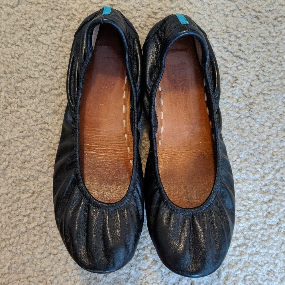 Black matte Tieks, size 8